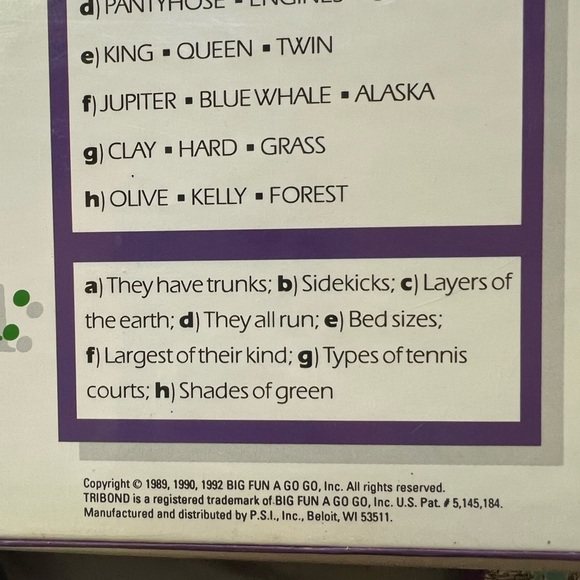 New TriBond Board Game 1992 edition - Picture 5 of 11